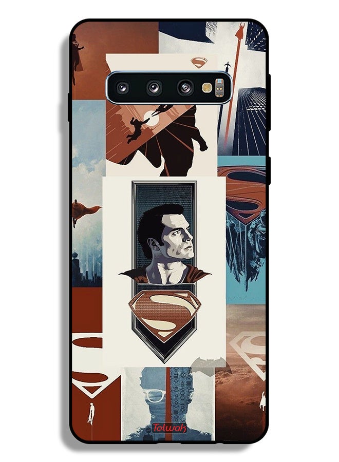 Tolwak Samsung Galaxy S10 Plus Protective Case Cover Superman Art - Image 2