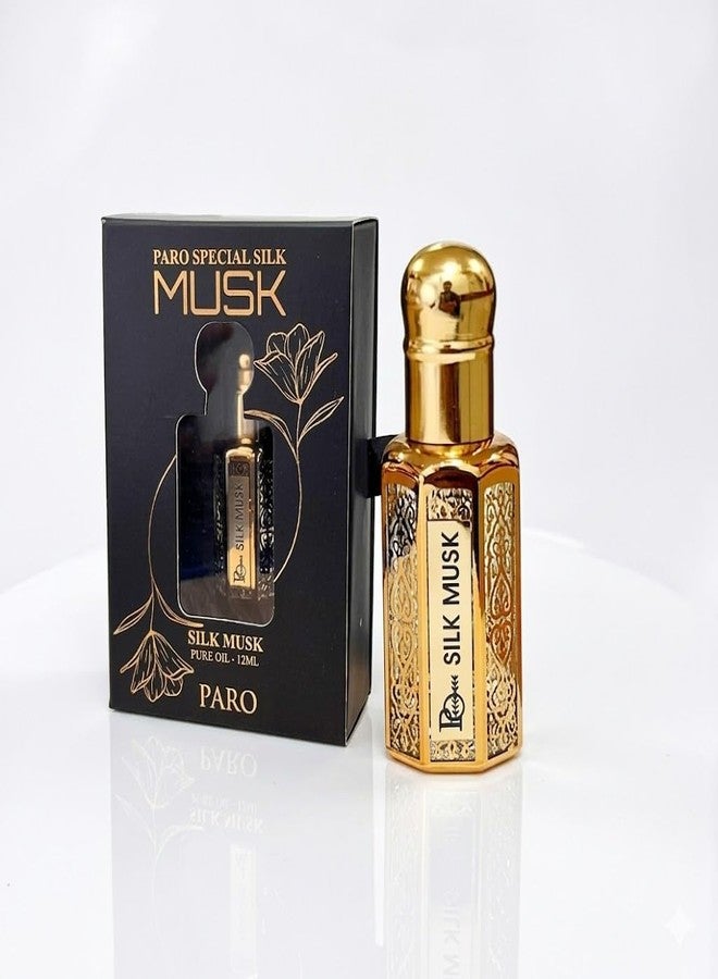 بارود عطر سيلك مسك من بارو عود، ١٢ مل، صنع في الإمارات العربية المتحدة - Image 4