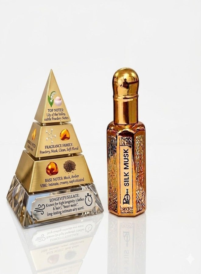 بارود عطر سيلك مسك من بارو عود، ١٢ مل، صنع في الإمارات العربية المتحدة - Image 3