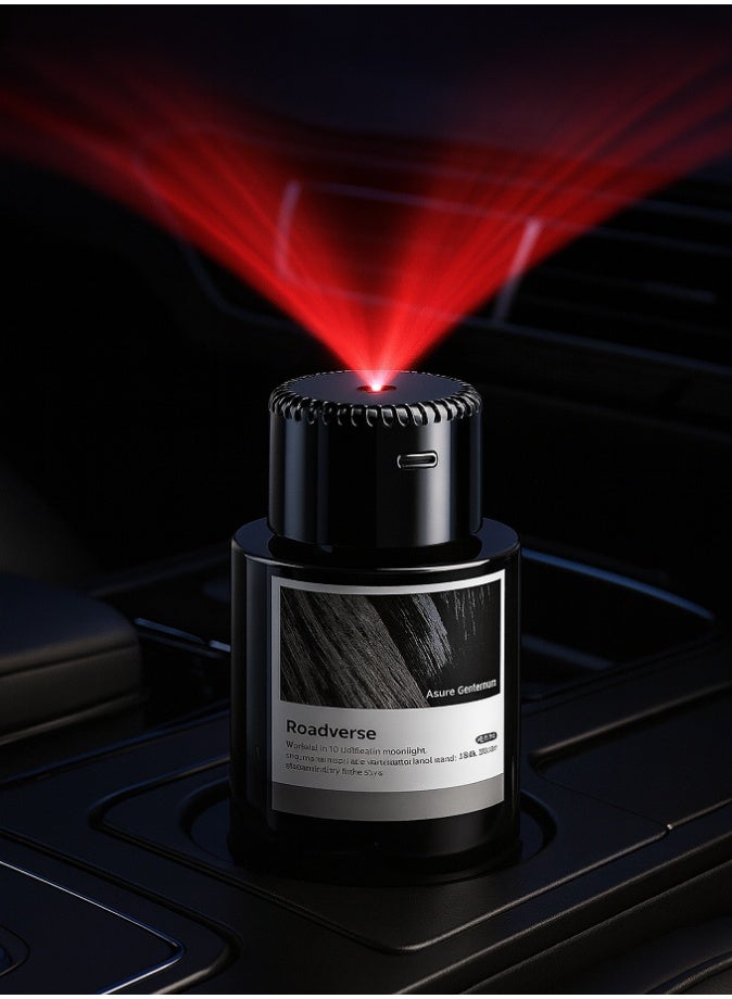 LIVVY Smart Starry Projection Car Aroma Diffuser - 120ml USB Rechargeable Humidifier & Air Freshener with LED Night Light, Automatic Scent Mode – Premium Azure Gentleman Edition – For Car, Home & Office - Image 2