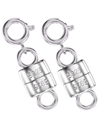 925 Sterling Silver Magnetic Necklace Clasps and Closures,Gold and Silver Magnetic Clasp Converter for Jewelry Making Supplies,Chain Extender Connector for Small Necklace Bracelet - pzsku/ZC4D2B0A7F8D67679DD26Z/45/_/1731492291/d11a3c81-343f-4491-b0e8-faae768aef75