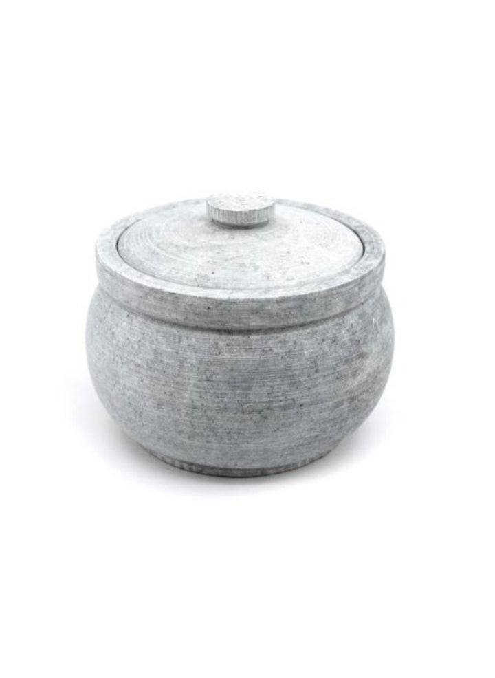 Ayda - Traditional Soapstone Curd Pot Stone Pickle Jar - Image 1