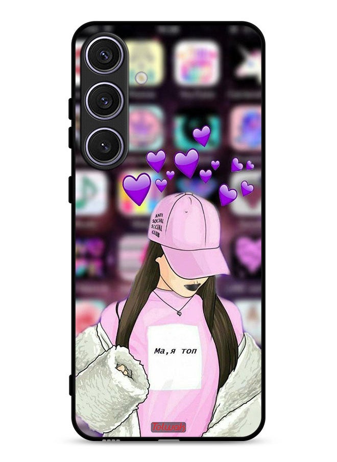 Tolwak Samsung Galaxy S24 Plus 5G Protective Case Cover Anti Social Club  - Image 1