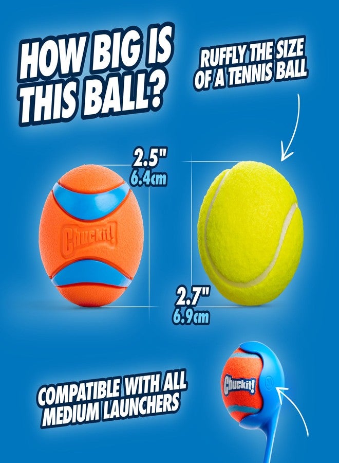 Chuckit! Ultra Ball Dog Toy - Medium Bouncy Fetch Balls For Dogs 20-60 lbs - Made from Durable Rubber - Floating Water Pet Toys - Size Medium - 2.5-inch Diameter - Pack of 2 - Image 4