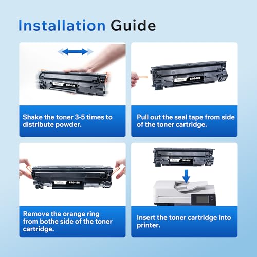Valuetoner Compatible Toner Cartridge Replacement for Canon 128 Black Toner Cartridge CRG128 FaxPhone L190 L100 ImageCLASS D530 D550 MF4880dw MF4570dw MF4770n Laser Printer 4-Pack(Black) - Image 3