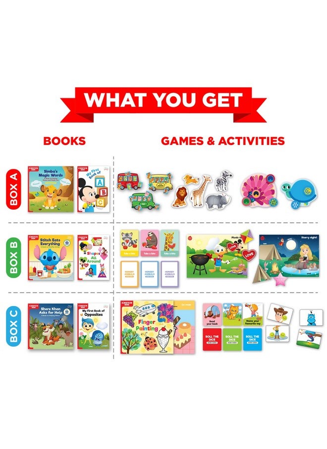Einstein Box Einstein Box Featuring Disney Birthday Gift Set for 2-Year-Old Boys and Girls | Disney Gift Toys for 2-Year-Old Kids | Board Books and Fun Games | Learning and Educational Toys & Games |  - Image 2