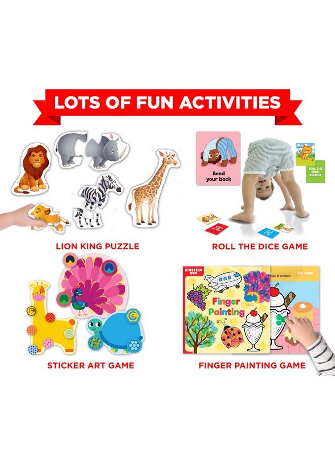 Einstein Box Einstein Box Featuring Disney Birthday Gift Set for 2-Year-Old Boys and Girls | Disney Gift Toys for 2-Year-Old Kids | Board Books and Fun Games | Learning and Educational Toys & Games |  - Image 4