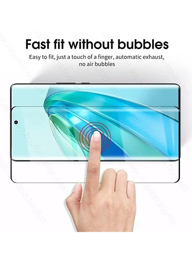 Honor X9A Screen Protector, Tempered Glass Full Adhesive Full Coverage   Bubble-Free Anti Scratch HD Clear High Responsive for Honor X9a