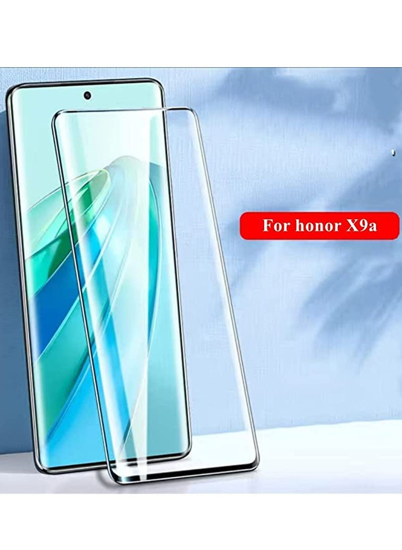 Honor X9A Screen Protector, Tempered Glass Full Adhesive Full Coverage   Bubble-Free Anti Scratch HD Clear High Responsive for Honor X9a