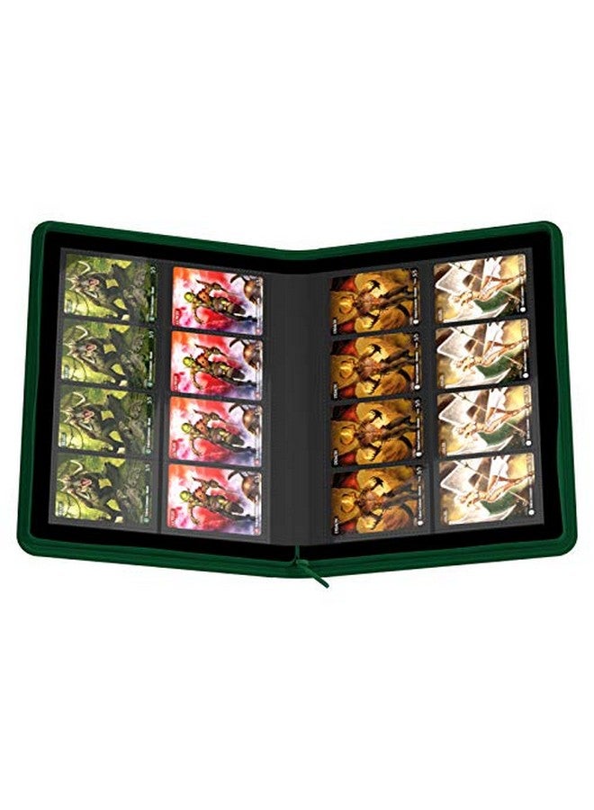 Ultimate Guard 8 Pocket Quadrow Zipfolio Xeno Deck Case Green - Image 5
