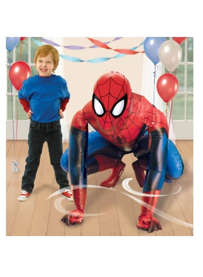 JOLLITY LLC بالون مزلق ثلاثي الأبعاد للبطل الخارق سبايدرمان مقاس كبير لتزيين عيد ميلاد الأطفال الصغار 55 * 63 سم - Image 2