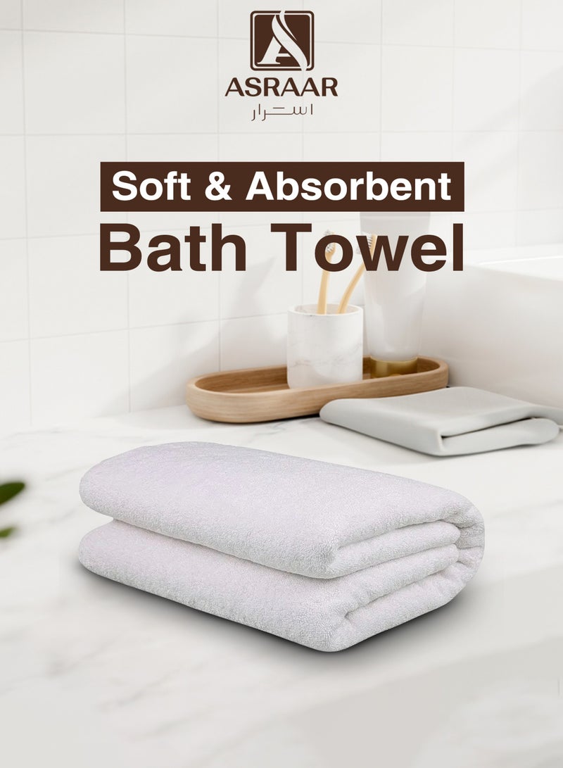 Asraar Bathroom Soft Towels 140 x 70cm 600g – Premium Absorbent Towels for Body and Face – Gentle Touch Fabric for Daily Drying – Multipurpose Use in Home, Spa, Gym, Hotel – Lightweight and Quick Drying Bath Towels for Men and Women – Ideal Gift Choice - Image 1