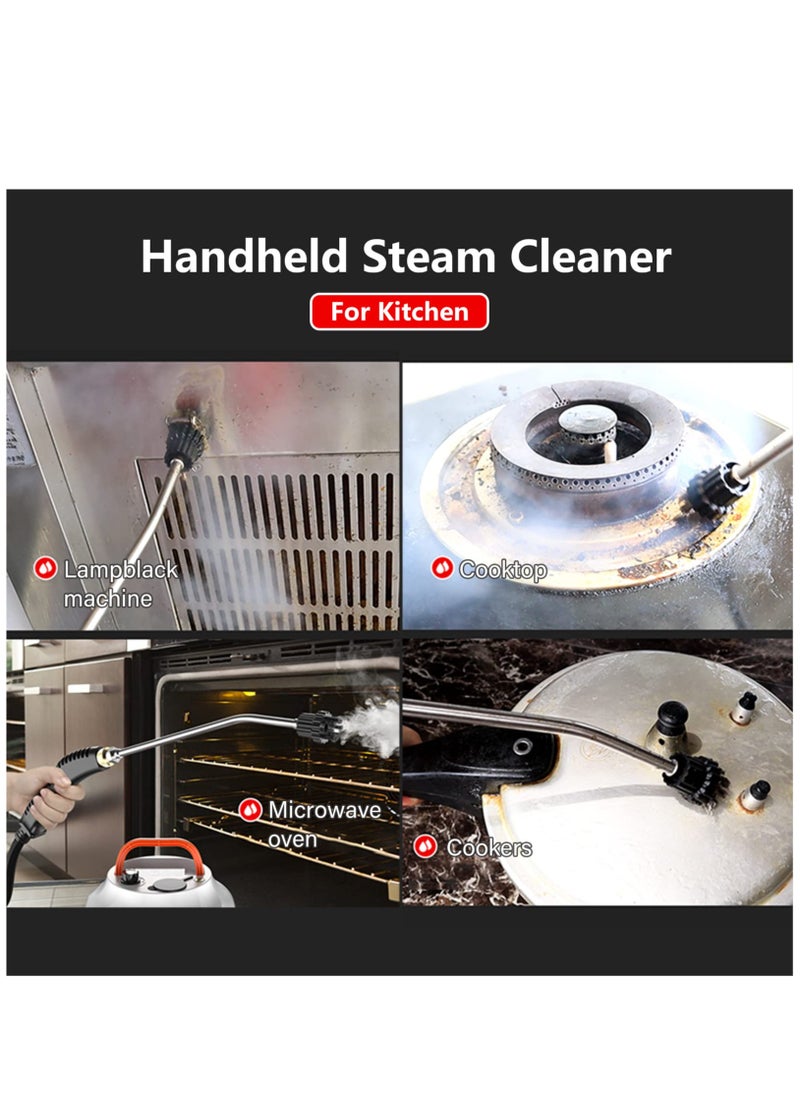Arabest Steam Cleaner - High Temperature Pressurized Handheld Steam Cleaning Machine with Brush Heads and Gloves, for Car Floors Kitchen Furniture Bathroom Windows  - Image 3