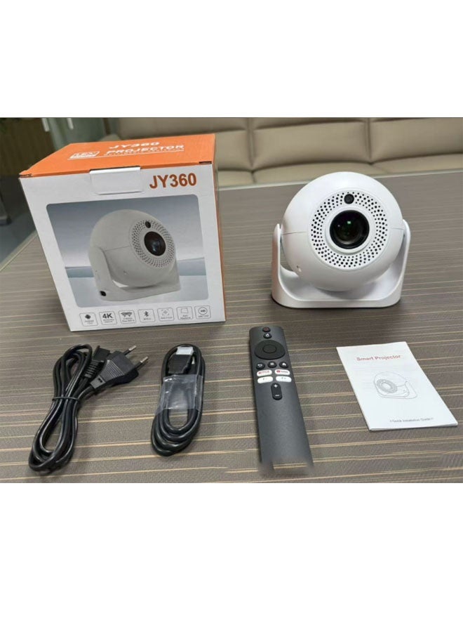 نيوترل جهاز عرض صغير محمول ذكي يعمل بنظام Android مزود بتقنية 4K Autofocus وWiFi HD / مناسب للاستخدام المنزلي الداخلي والخارجي، هدية عيد ميلاد متوافق مع أجهزة التلفزيون/HDMI/USB/PS5/iOS/PS4 (أبيض) - Image 1