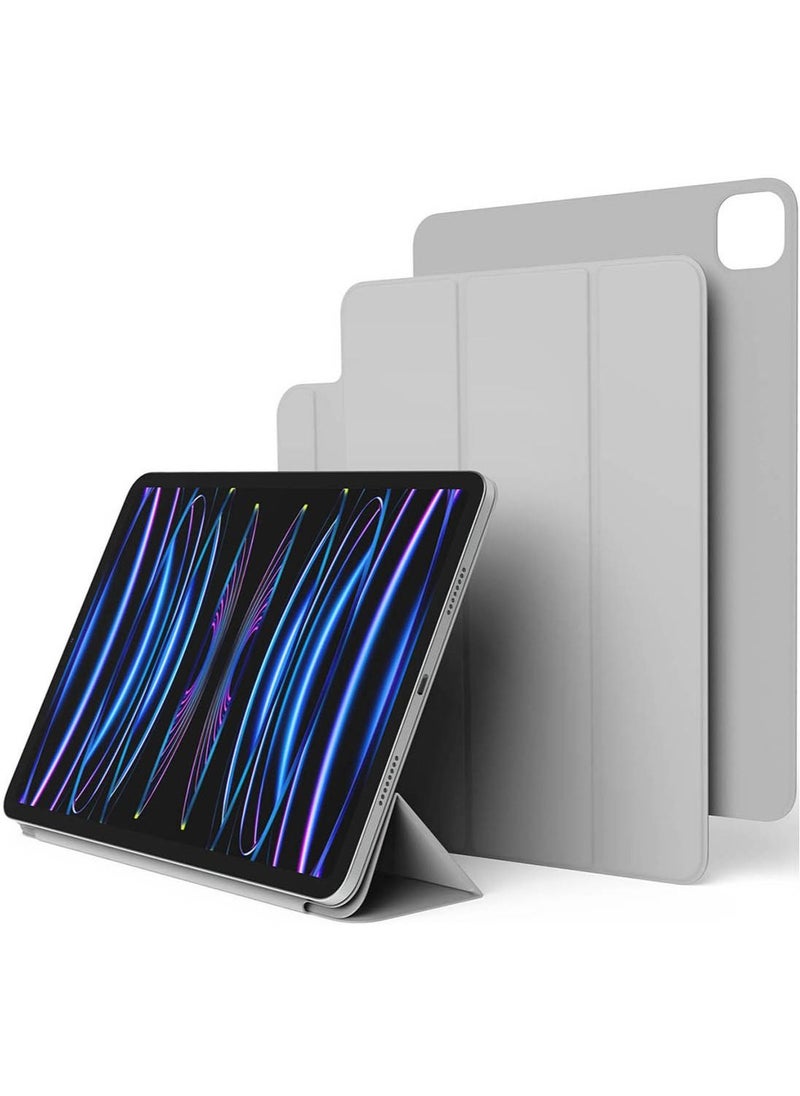 Elago - Magnetic Folio for iPad Pro 11 inch 4th Generation (2022) 3rd Gen (2021) 2nd Gen (2020) case cover - Light Grey with Auto Sleep and Wake function - Image 1