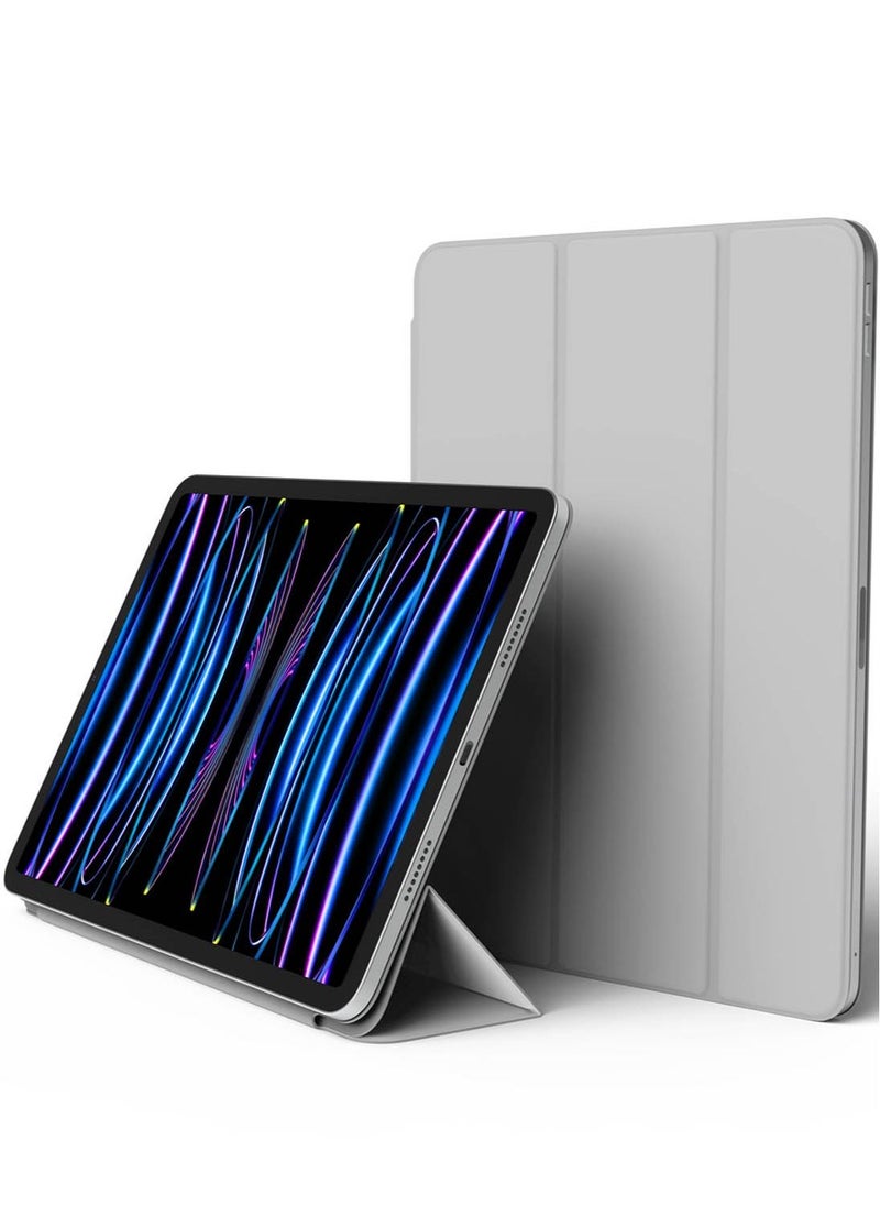 Elago - Magnetic Folio for iPad Pro 11 inch 4th Generation (2022) 3rd Gen (2021) 2nd Gen (2020) case cover - Light Grey with Auto Sleep and Wake function - Image 1