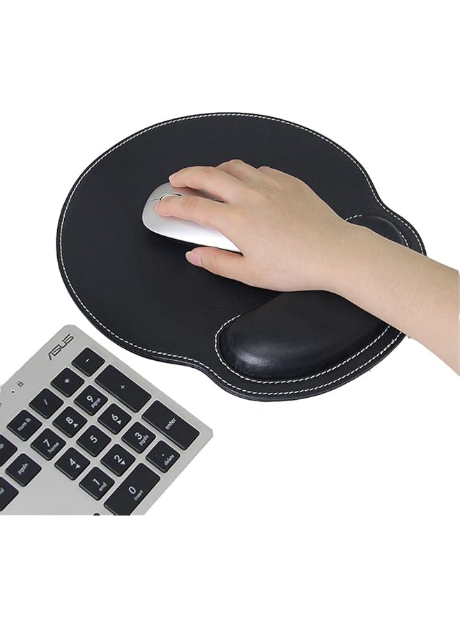 erorex Ergonomic Pu Leather Mouse Pad With Wrist Support Comfort Memory Foam Waterproof Surface，Non Slip Rubber Base For Computer Laptop And Mac Lightweight Rest For Home Office And Travel Brown  - Image 4