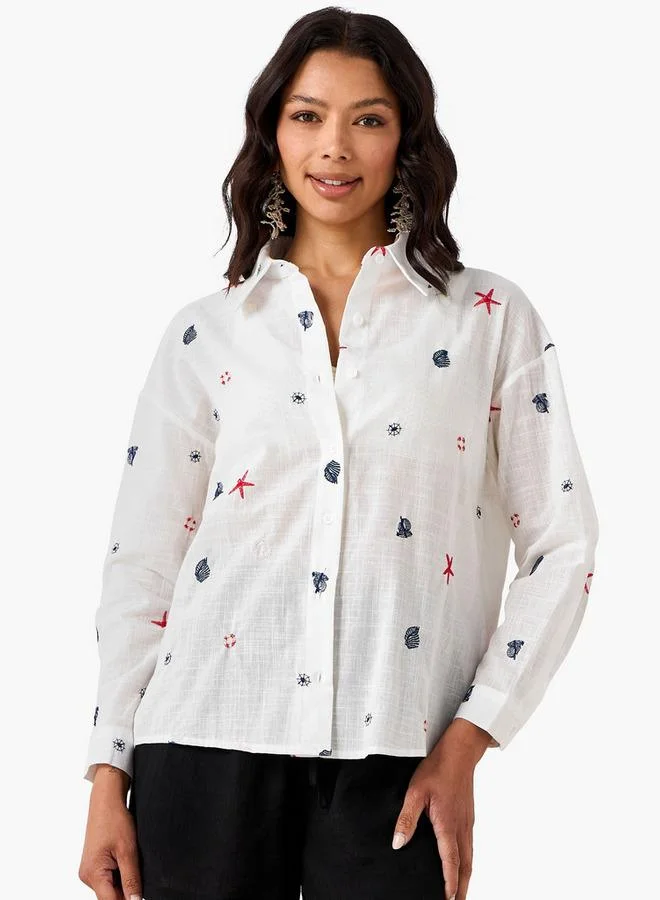 Splash FAV Women Shirt with Embroidery