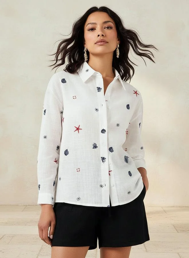 Splash FAV Women Shirt with Embroidery