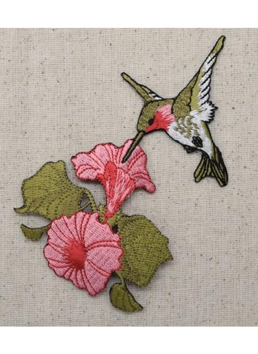 Generic Embroidery Kingfisher Cute Bird 6 INCH Embroidery SEW Patch  - Image 1