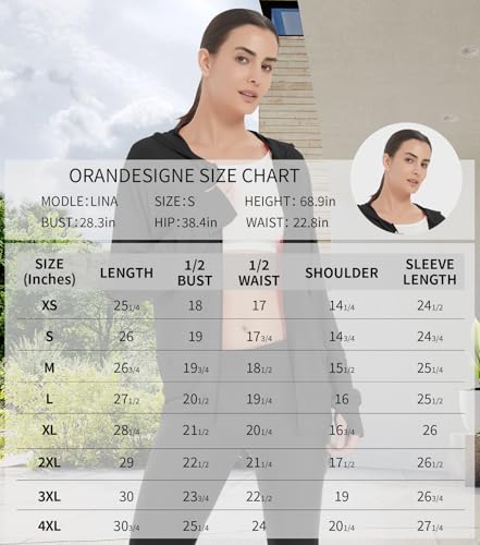 LETAOTAO Womens' Lightweight Zip Up Hoodies Stretch Thin Summer Jackets For Women Black - Image 5