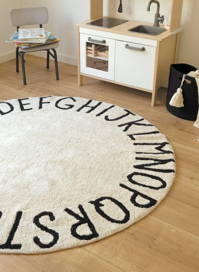 Lorena Canals Round ABC Rug - Natural