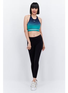 Reebok Women Sportswear Fit Brand Logo Seamless Training Top, Navy Combo  - Image 4