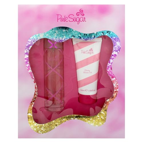 Aquolina Pink Sugar by Aquolina for Women - 2 Pc Gift Set 3.4oz EDT Spray, 3.4oz Glossy Shower Gel - Image 5