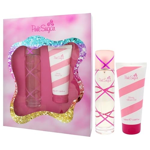 Aquolina Pink Sugar by Aquolina for Women - 2 Pc Gift Set 3.4oz EDT Spray, 3.4oz Glossy Shower Gel - Image 4
