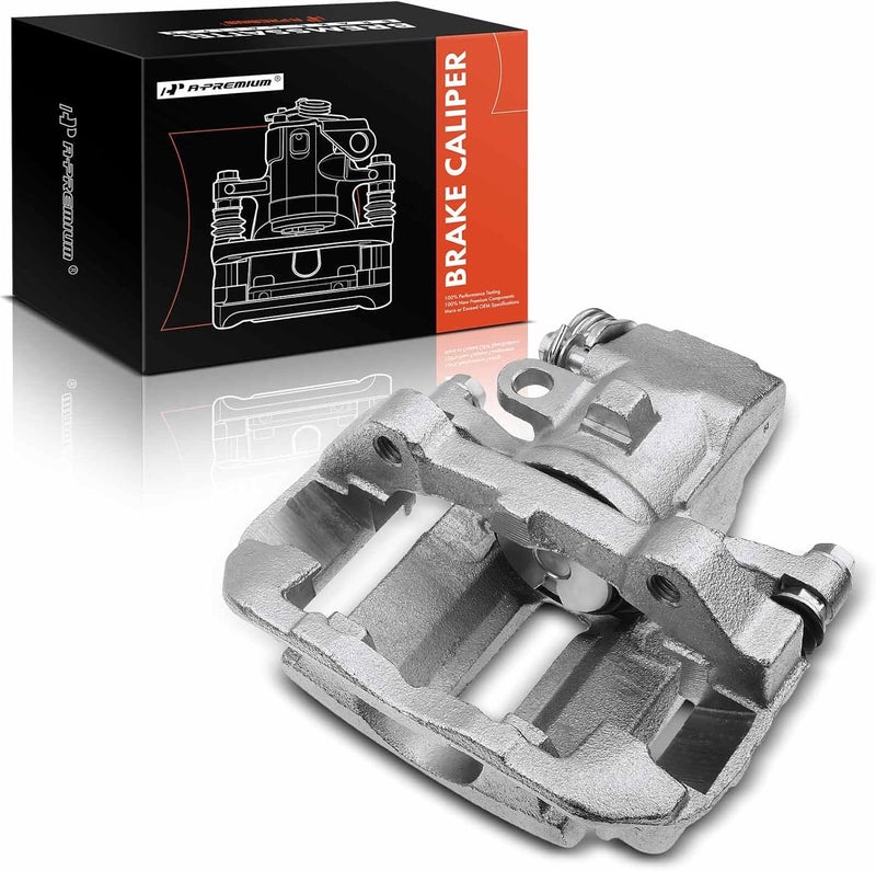 A-Premium Brake Caliper Assembly with Bracket for Ford Mustang, Taurus, Thunderbird, Lincoln Continental, Mark VII, Mercury Cougar, Sable - Rear Driver Side - Image 1