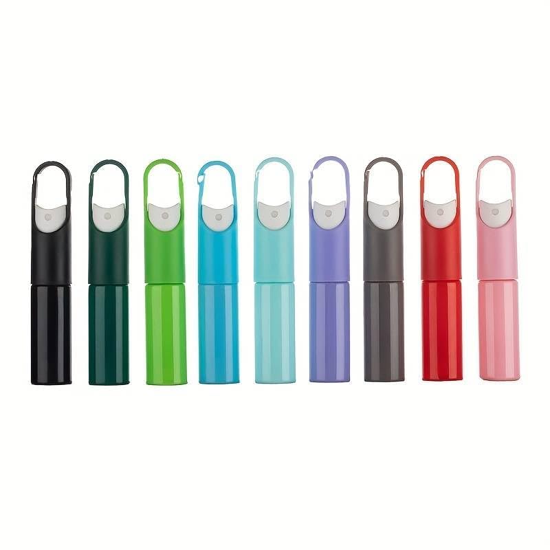 Elegious Elegious Little Hook Travel Pump Spray Bottle Refillable Cosmetic Shampoo Lotion Soap Gym Toiletries Containers Plastic Leak Proof Tube BPA Free Camping Hiking Lightweight Set of 3 Green - Image 1