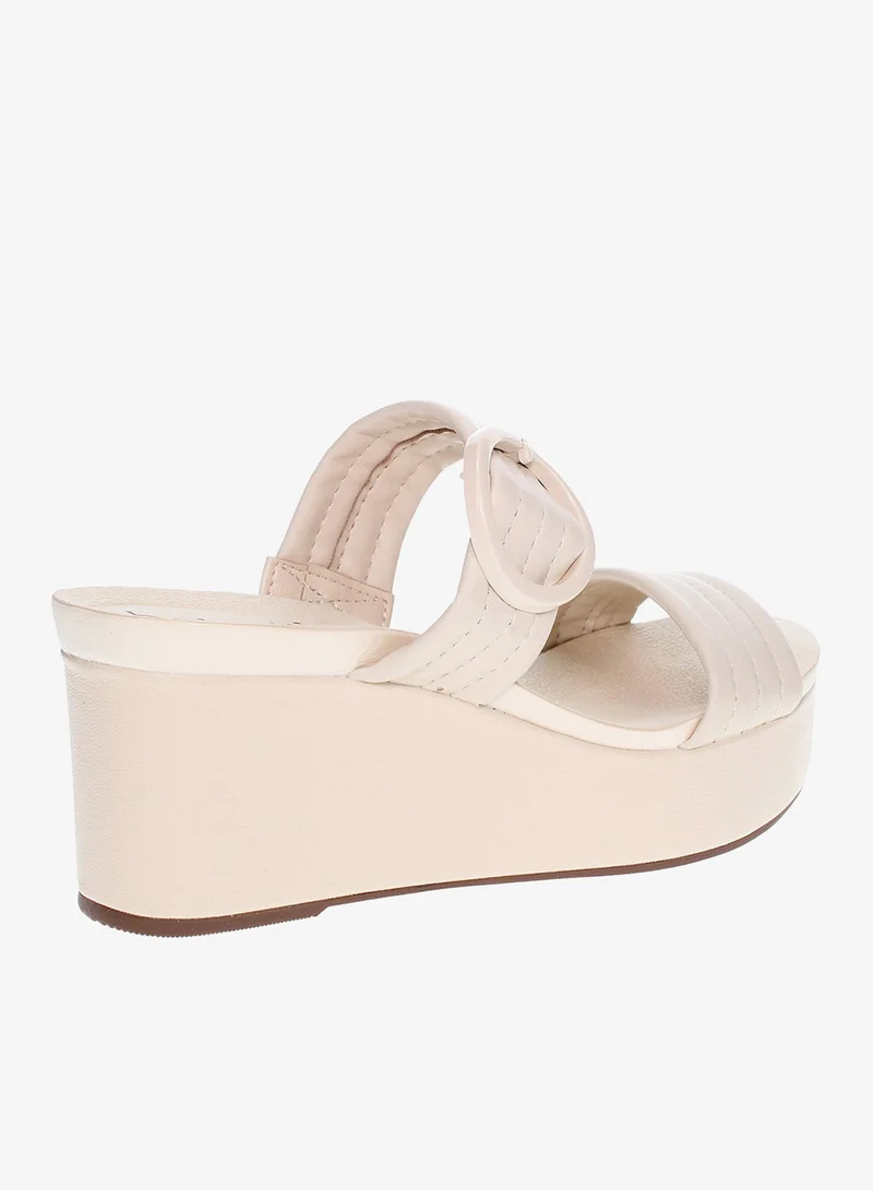 Beira Rio Cream Wedge Sandals for Women – Stylish Wedge Heel Sandals for Girls & Daily Wear for Women | Best Price UAE