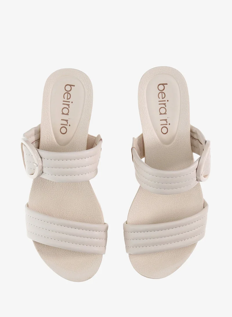 Beira Rio Cream Wedge Sandals for Women – Stylish Wedge Heel Sandals for Girls & Daily Wear for Women | Best Price UAE