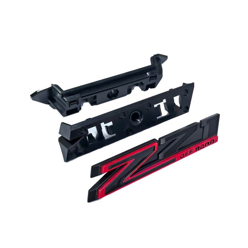 1 Grille Z71 Off Road Front Emblem 3D Badge Compatible with 20192025 Silverado Tahoe Suburban RST 1500 HD 2500 HD 3500HD 84384428 Offroad Redline