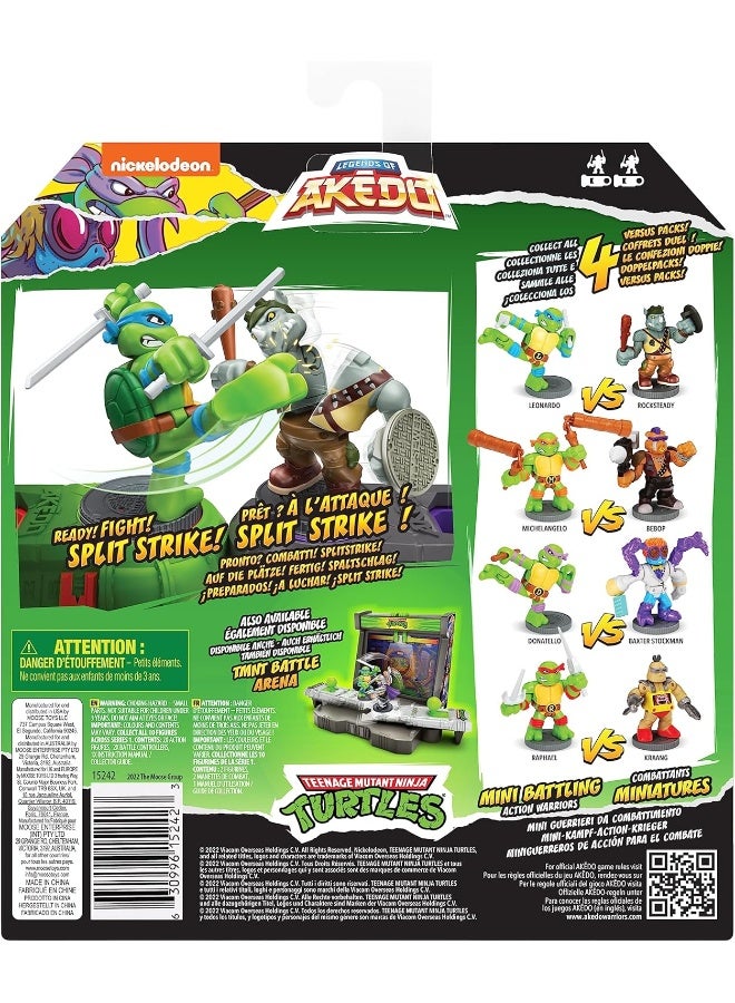 Akedo Legends of Teenage Mutant Ninja Turtles Raphael vs Krang Mini Battling Action Figures - Image 3