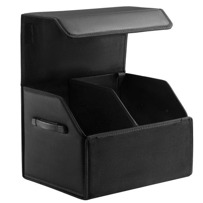 Fyzeoty Car Organizers for Trunk for Suv Sedan Leather Storage BoxMagnetic LidCollapsible and Adjustable165 inches - Image 2