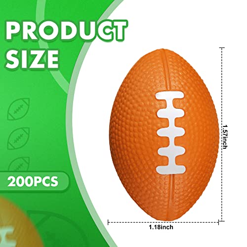 Civaner 200 Packs Mini Football Bulk Sports Stress Ball Mini Foam Footballs Stress Ball Bulk Toy for Party Favor School Carnival Reward Party SuppliesBrown157 Inch - Image 5