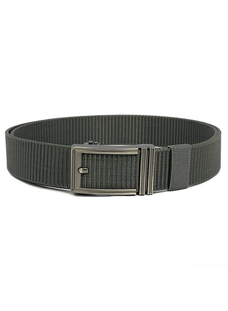 كلاسيك ميلانو حزام كلاسيك ميلانو للرجال من القطن والنايلون مع ابزيم اوتوماتيكي - حزام جولف متين وقابل للتعديل، حزام مرن للرجال، حزام صندوق هدايا مناسب للسفر والارتداء الكاجوال - Image 4
