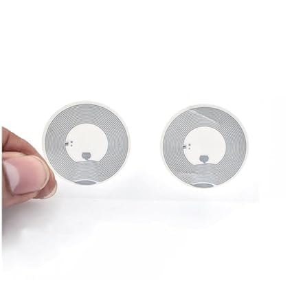 tinydabba NFC Stickers | 144 Bytes Rewritable Memory | 13.56 MHz ISO 14443A:NFC Tag | Pack of 10 Sticker Works with Mobile, Tablet, Phone - Image 3