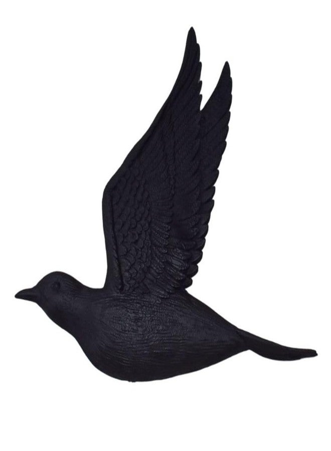 QUANTUM LEGENDS Set of 3 Flying Birds 3D Wall Art | Elegant Wall Hanging Decor | Perfect for Bird Lovers and Art Enthusiasts (Black) - Image 3