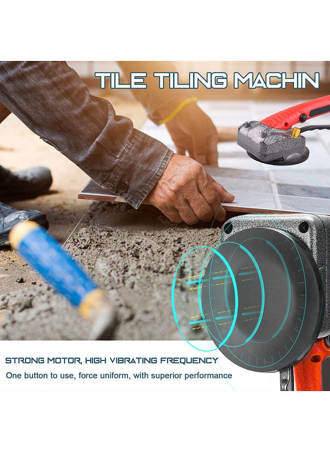 Generic - 10-150Hz Tile Tiling Machine Wall Floor Tiles Laying Vibrating Tool with 100*100mm Suction Cup - Image 1
