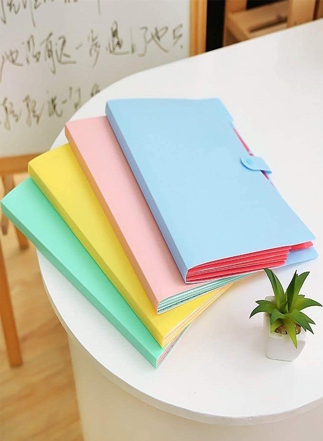VENJA (LABEL) Office File Folder | Plastic Index Document File | A4 Letter Paper Size Expanding File Folder Document Organizer | Desk File Filling Box For Office, School, Student (Multicolor) - Image 3