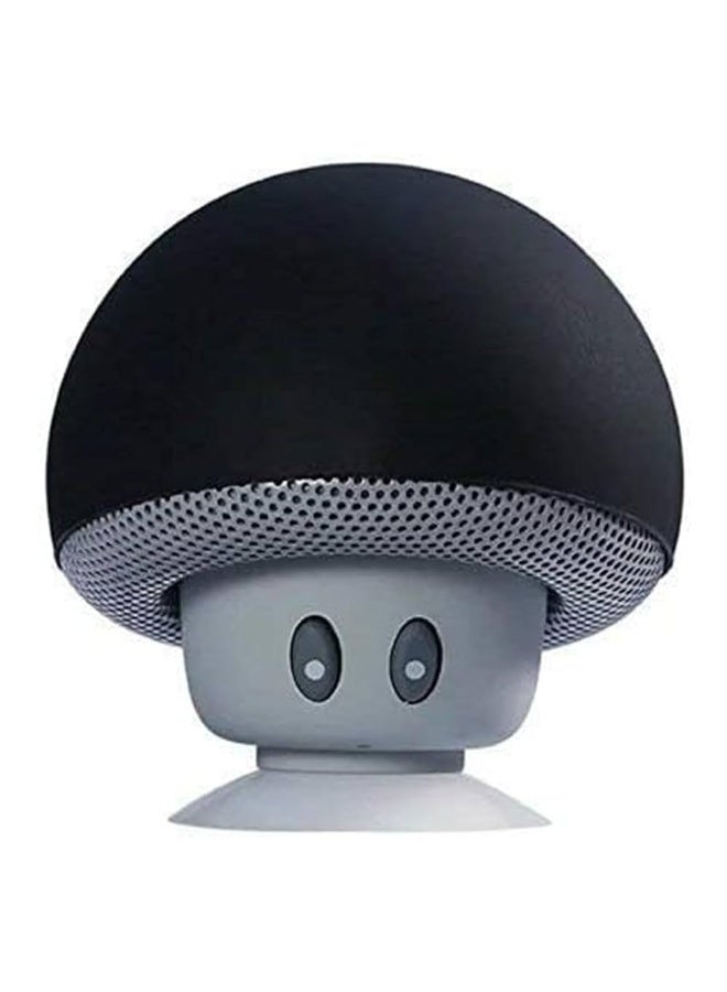 مكبر صوت صغير محمول بتقنية البلوتوث 3.0 مع مضخم صوت عازل للضوضاء وحامل للهاتف المحمول - أسود - Image 2