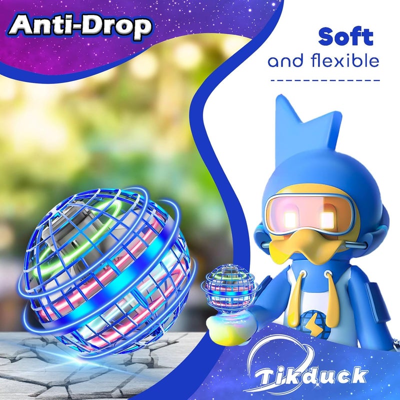 Tikduck Flying Orb Ball 2025 Toys Soaring Hover Boomerang Spinner Hand Controlled Mini Drone Cosmic Globe Spinning Kids Adults Outdoor Birthday Gift Cool Stuff for Boys Girls 6 7 8 9 10+ Year Old - Image 5