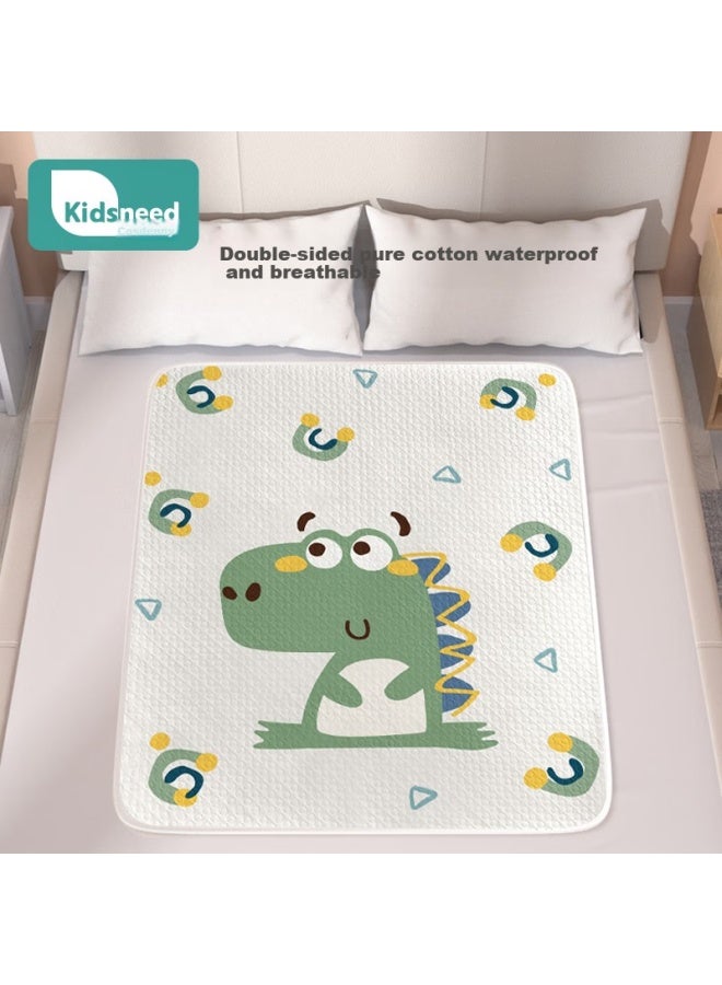 Kidsneed Antibacterial Baby Diaper Pad, Pure Cotton, Washable, Waterproof, Breathable, Leak-proof Menstrual Pad, 80*100cm - Image 2
