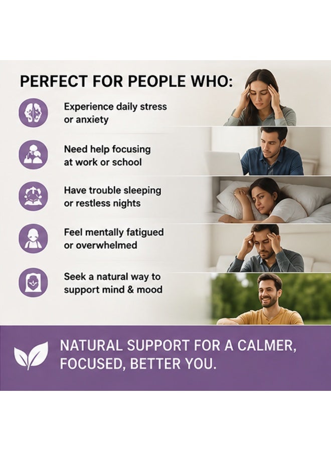 LINE ONE L-Theanine 200mg per Capsule, 60 Vegan Capsules Dietary Supplement, Specialized in Promoting Relaxation and Enhancing Attention - Image 5
