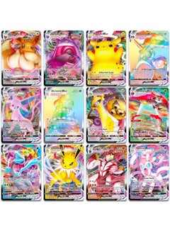 100-Piece Pokemon V Vmax Vstar Cards Series Rare Battle Trainer Kids Cards Special Custom Collection Cards