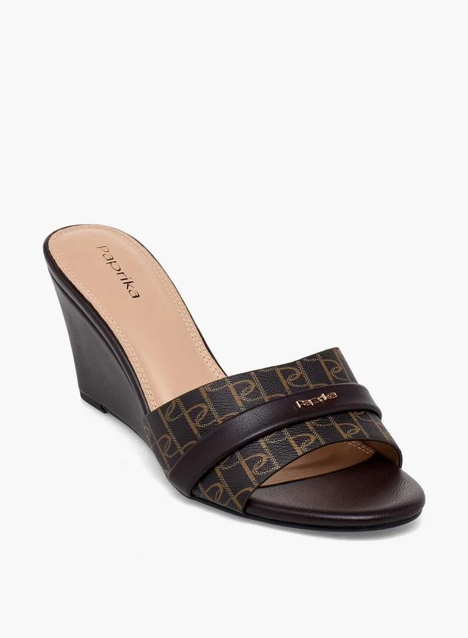 بابريكا Women Slip-On Wedge Heel Sandals