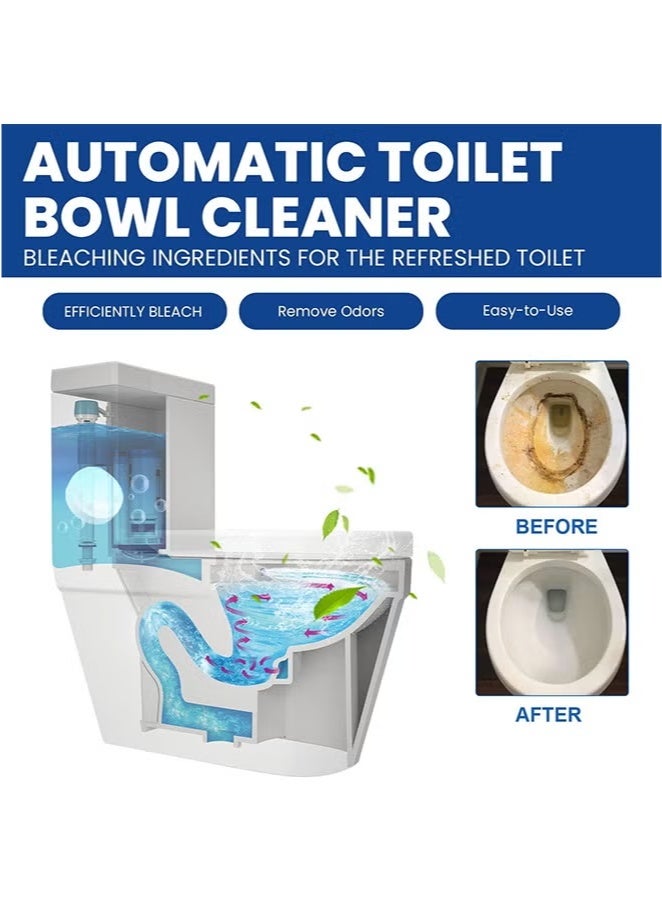 Jaysuing Automatic Toilet Bowl Cleaner，Toilet Cleaning Effervescent Tablets Household Descaling, Deodorizing, Odor and Stains Toilet Stain Remover Cleaner 12Pack - Image 2
