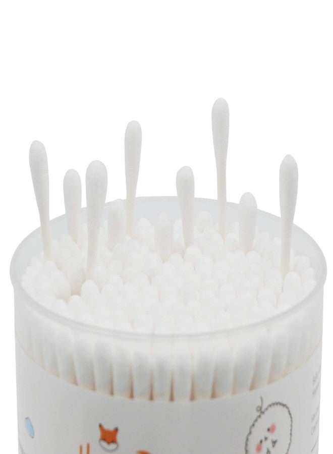 HOMEFOX Cotton Swabs Precision Pointed - 400 Count Pointy Organic Cotton Buds Double Side Tightly Wrapped Cotton Tips Paper Stick Soft Gentle Lint-Free Cruelty-Free, Pointy & Round (White) - Image 5